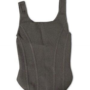 aritzia sculpt knit corset top